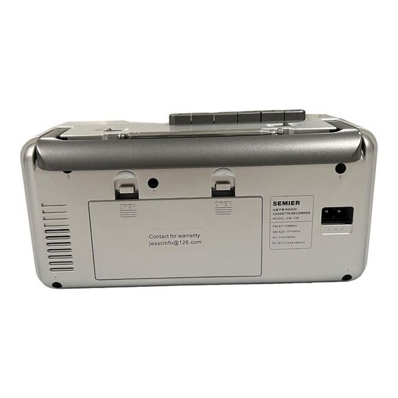 Semier SM-138 Vintage AM/FM Radio Cassette Recorder - Picture 2 of 8